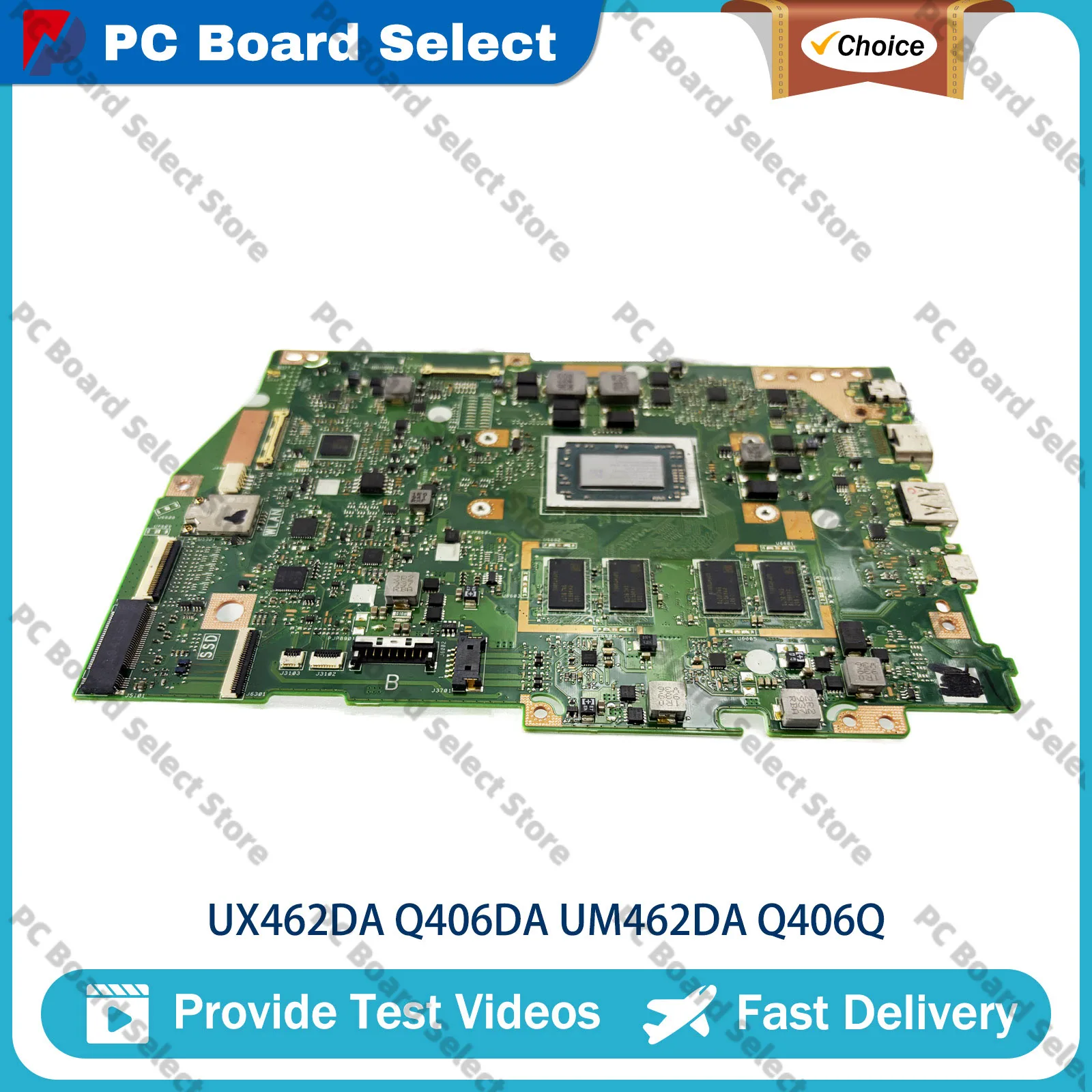 UX462DA Laptop Motherboard For ASUS ZenBook UX462D UM462DA UX462DA Q406DA UX462QA Mainboard With R3 R5 R7 CPU 100% tests OK stk
UX462DA Laptop Motherboard For ASUS ZenBook UX462D UM462DA UX462DA Q406DA UX462QA Mainboard With R3 R5 R7 CPU 100% tests OK stk