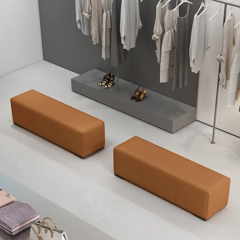 Light luxury soft bag living room shopping mall shoe store clothing store resting area strip stool foot pedal sofa splicing Chan
Light luxury soft bag living room shopping mall shoe store clothing store resting area strip stool foot pedal sofa splicing Chan