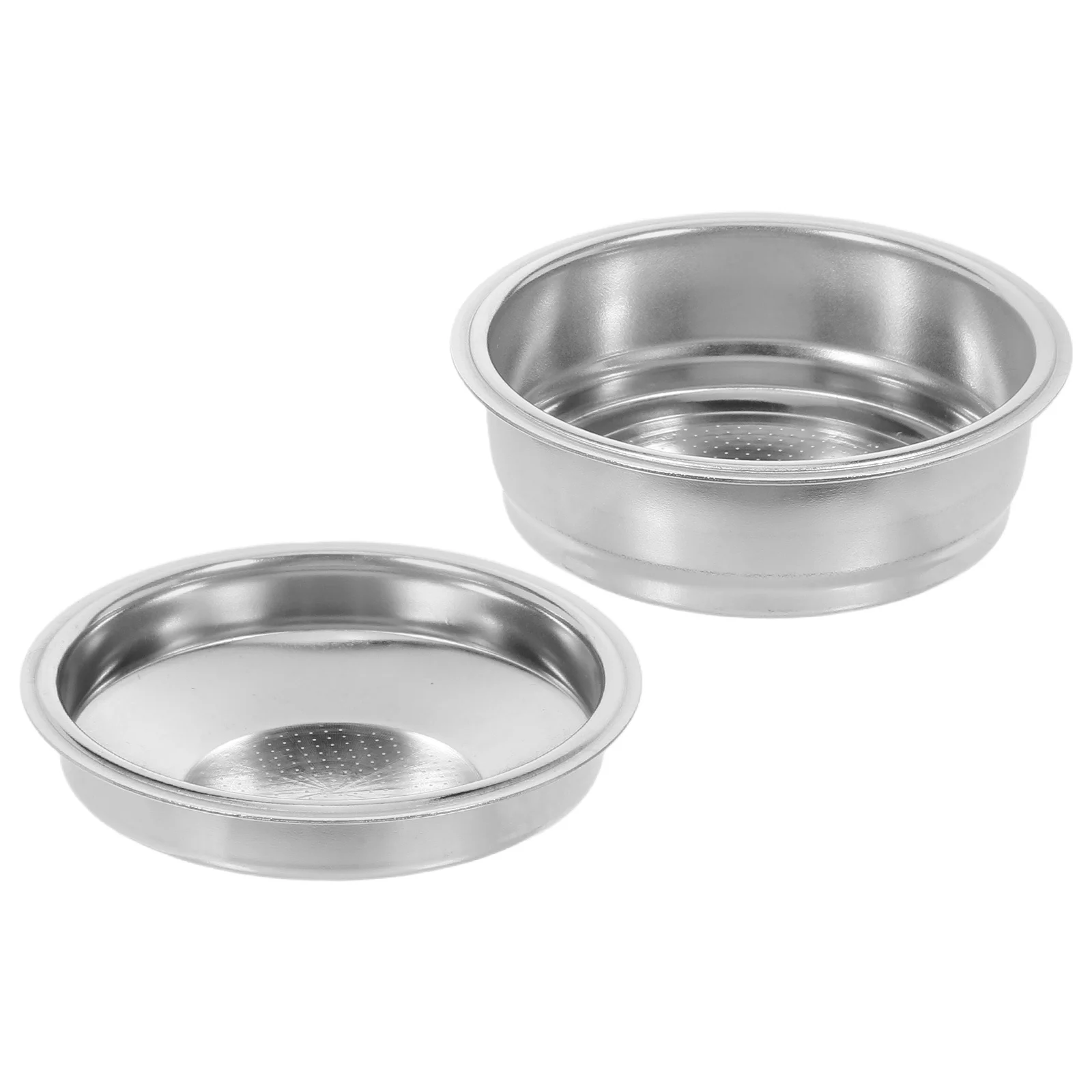 2pcs Stainless Steel Dosing Cup For Semi-Automatic Espresso Machines Reusable Metal Filter Basket Coffee Machine Replacement
2pcs Stainless Steel Dosing Cup For Semi-Automatic Espresso Machines Reusable Metal Filter Basket Coffee Machine Replacement