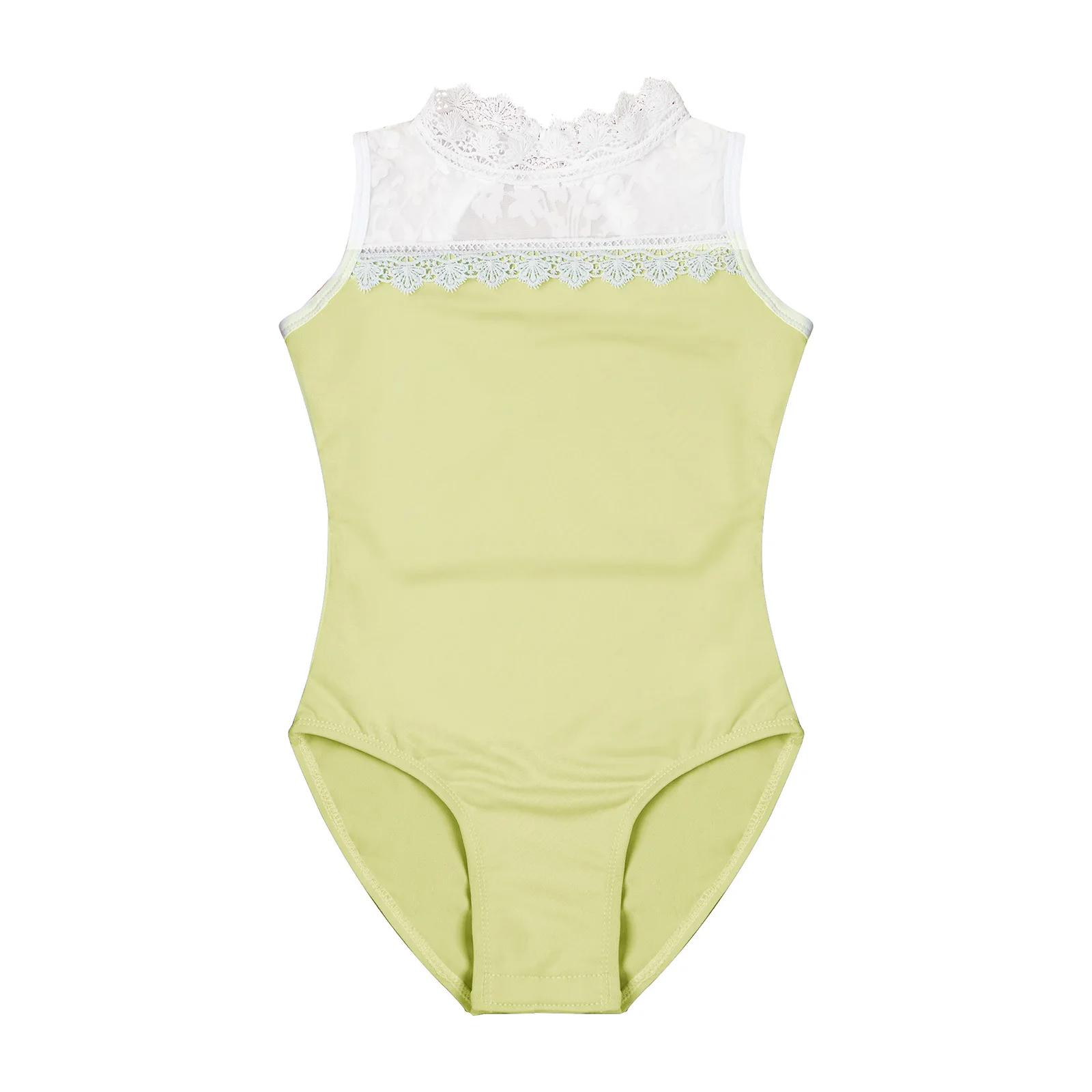 Kids Girls Trendy Sheer Mesh Patchwork Leotard Sleeveless Breathable Lace Collar Briefs Style for Ballet Practice Stage Shows 
Kids Girls Trendy Sheer Mesh Patchwork Leotard Sleeveless Breathable Lace Collar Briefs Style for Ballet Practice Stage Shows