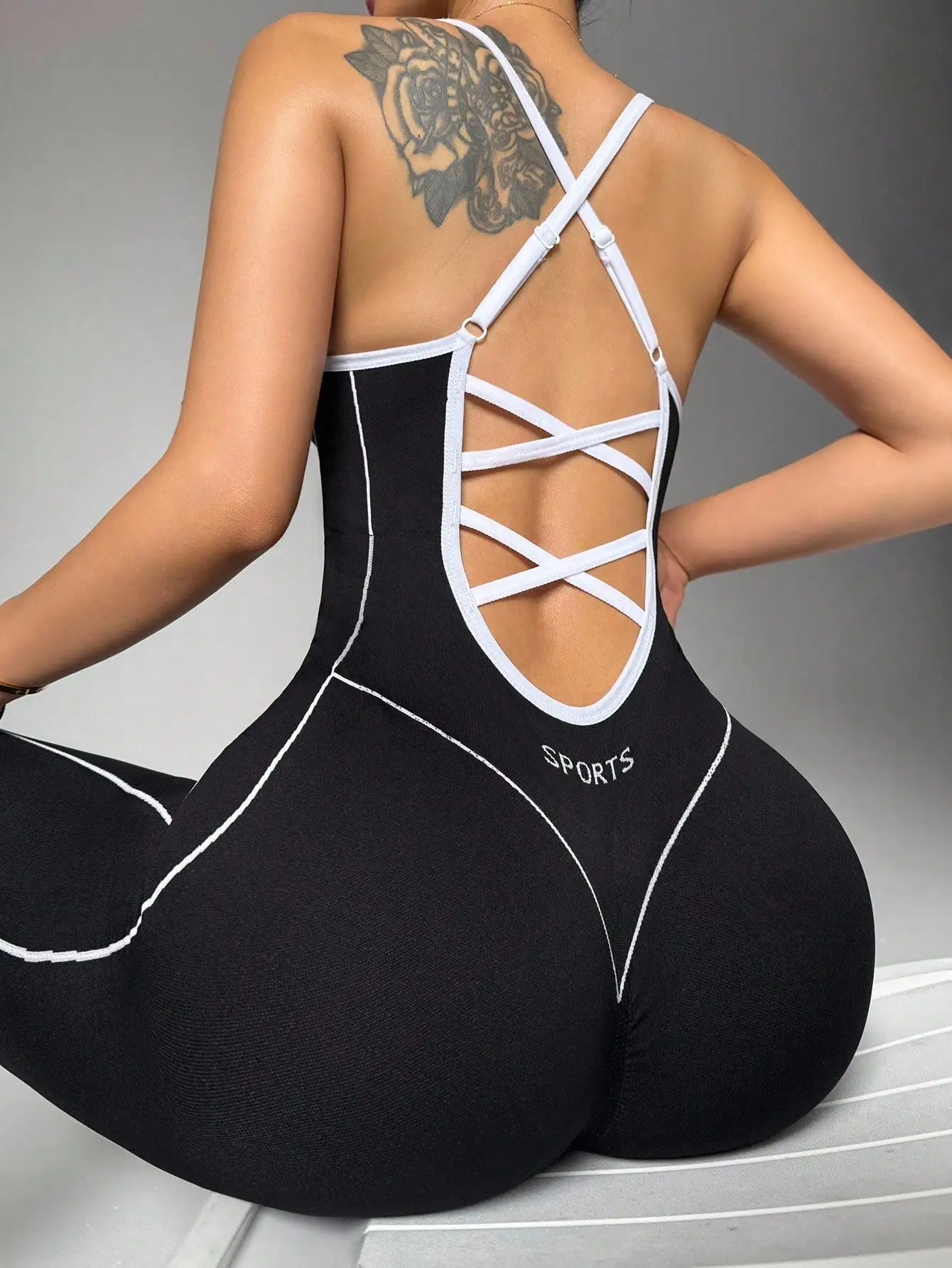 Slayform Women's Casual Sports Contrast Trim Jumpsuit Workout Bodysuit Seamless Workout Jumpsuit Seamless Yoga Jumpsuit
Slayform Women's Casual Sports Contrast Trim Jumpsuit Workout Bodysuit Seamless Workout Jumpsuit Seamless Yoga Jumpsuit