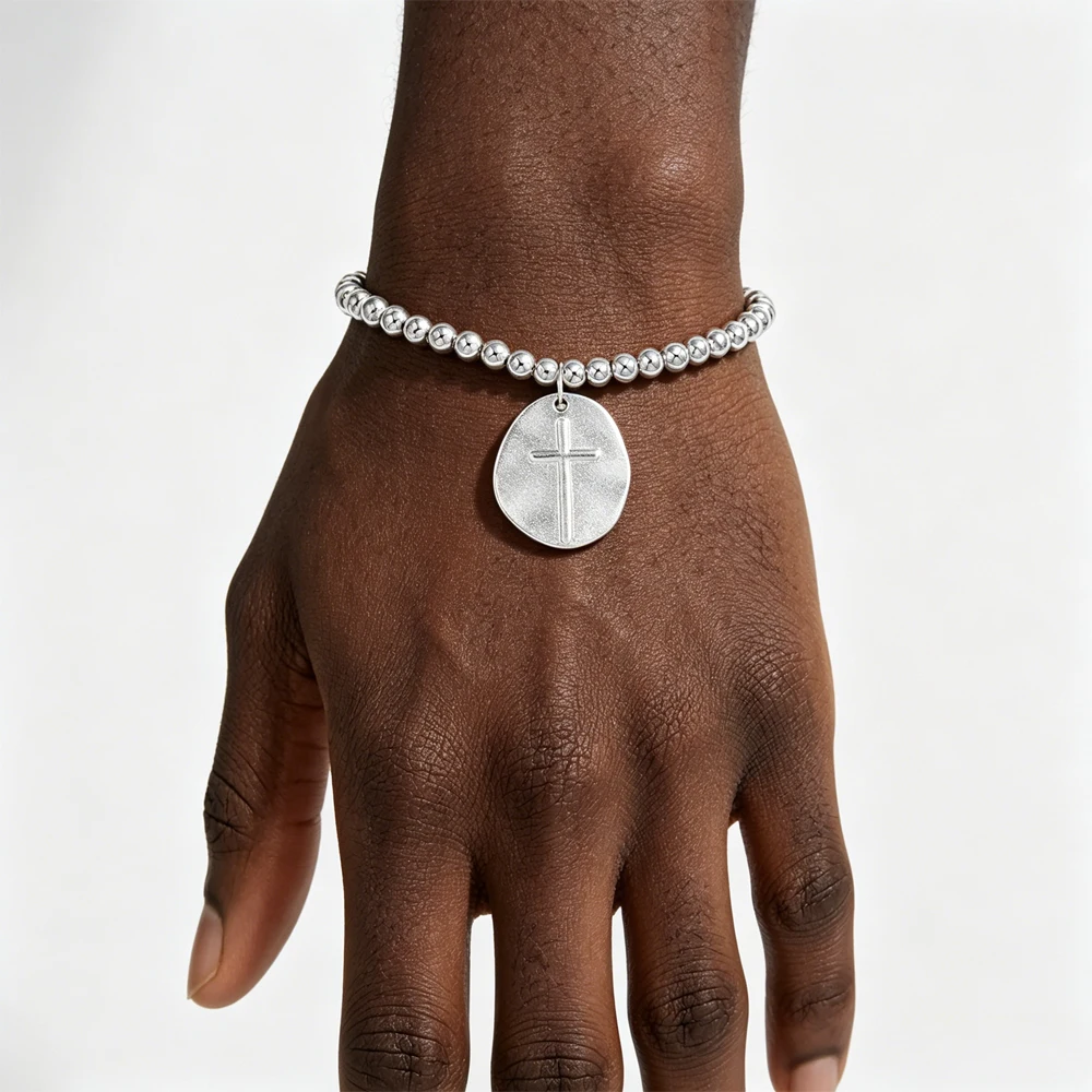 VKVVA Dainty Gold-plated Cross Bead Bracelet, Stackable Minimalist Jewelry for Women, Everyday Wear Gift for Her
VKVVA Dainty Gold-plated Cross Bead Bracelet, Stackable Minimalist Jewelry for Women, Everyday Wear Gift for Her