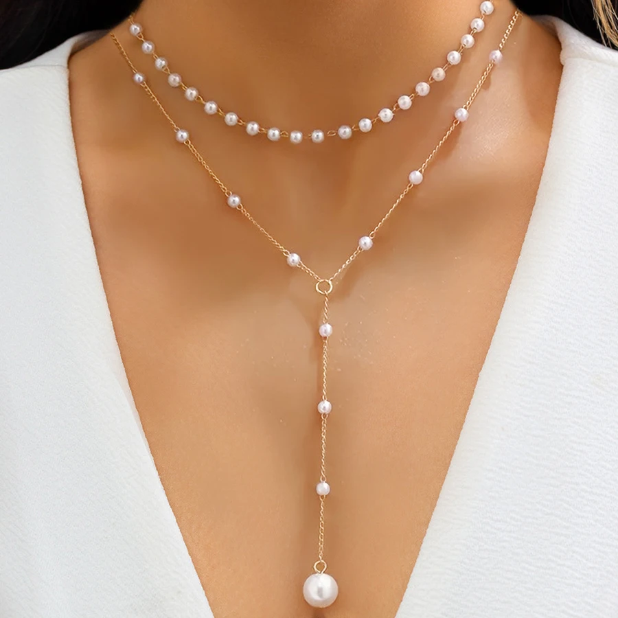 Fashionable Double-layer Pearl Tassel Pendant Necklace, Elegant Women's Wedding Banquet Holiday Gift, Gorgeous Jewelry
Fashionable Double-layer Pearl Tassel Pendant Necklace, Elegant Women's Wedding Banquet Holiday Gift, Gorgeous Jewelry
