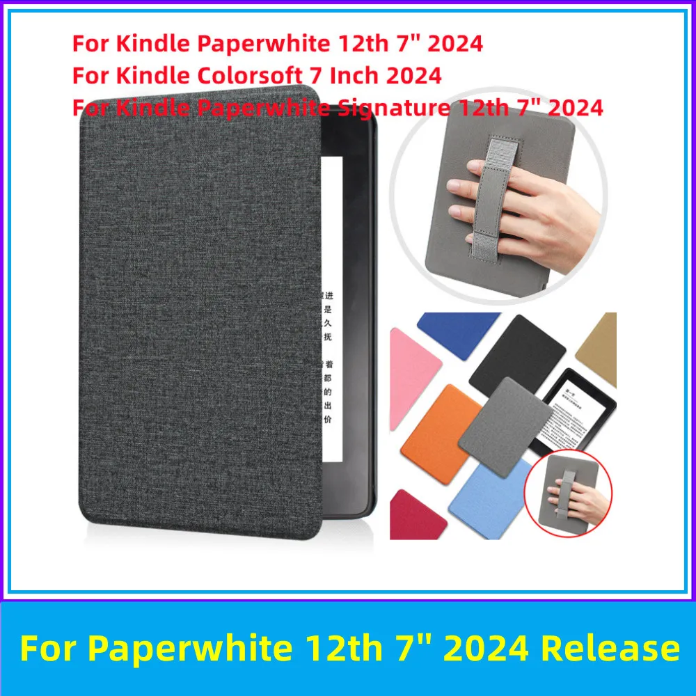 For Kindle Paperwhite Signature 12th Gen 7'' 2024 EReader Smart Cover for Kindle Colorsoft 7 Inch SA569P SA568B HandStrap Case
For Kindle Paperwhite Signature 12th Gen 7'' 2024 EReader Smart Cover for Kindle Colorsoft 7 Inch SA569P SA568B HandStrap Case