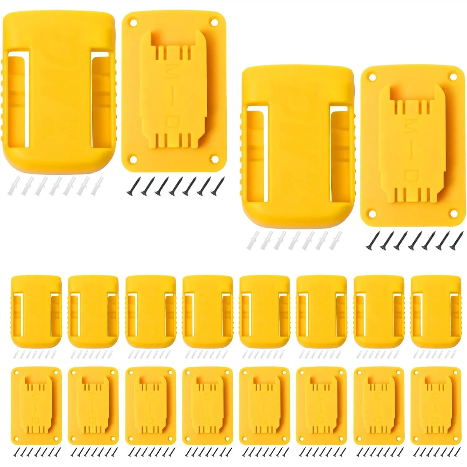 Tool Holders and Battery Holder for Dewalt 20v Wall Mount Hanger Storage Shelf with ABS Plastic Material for Workshop Garage
Tool Holders and Battery Holder for Dewalt 20v Wall Mount Hanger Storage Shelf with ABS Plastic Material for Workshop Garage