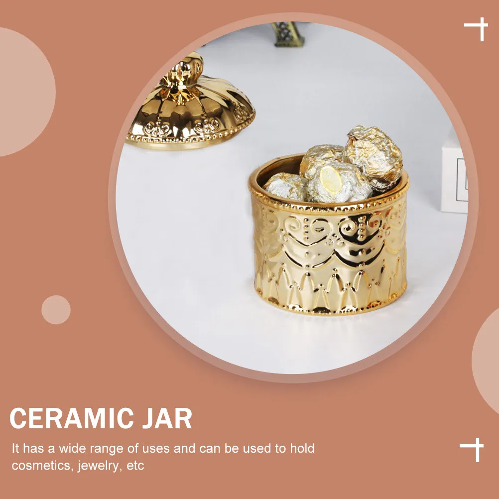 Embossment Jewelry Storage Jar Ceramic Decorative Desktop Holder for Jewelry Accessories Snacks Dried Fruit Multifunctional
Embossment Jewelry Storage Jar Ceramic Decorative Desktop Holder for Jewelry Accessories Snacks Dried Fruit Multifunctional