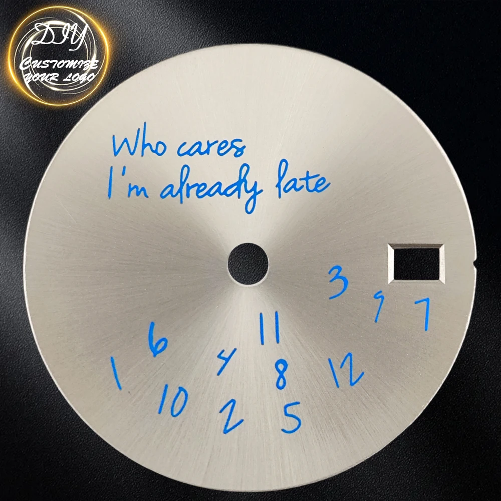 NH35 dial suitable for 40mm case, digital dial with calendar window, non luminous watch dial, watch accessories
NH35 dial suitable for 40mm case, digital dial with calendar window, non luminous watch dial, watch accessories