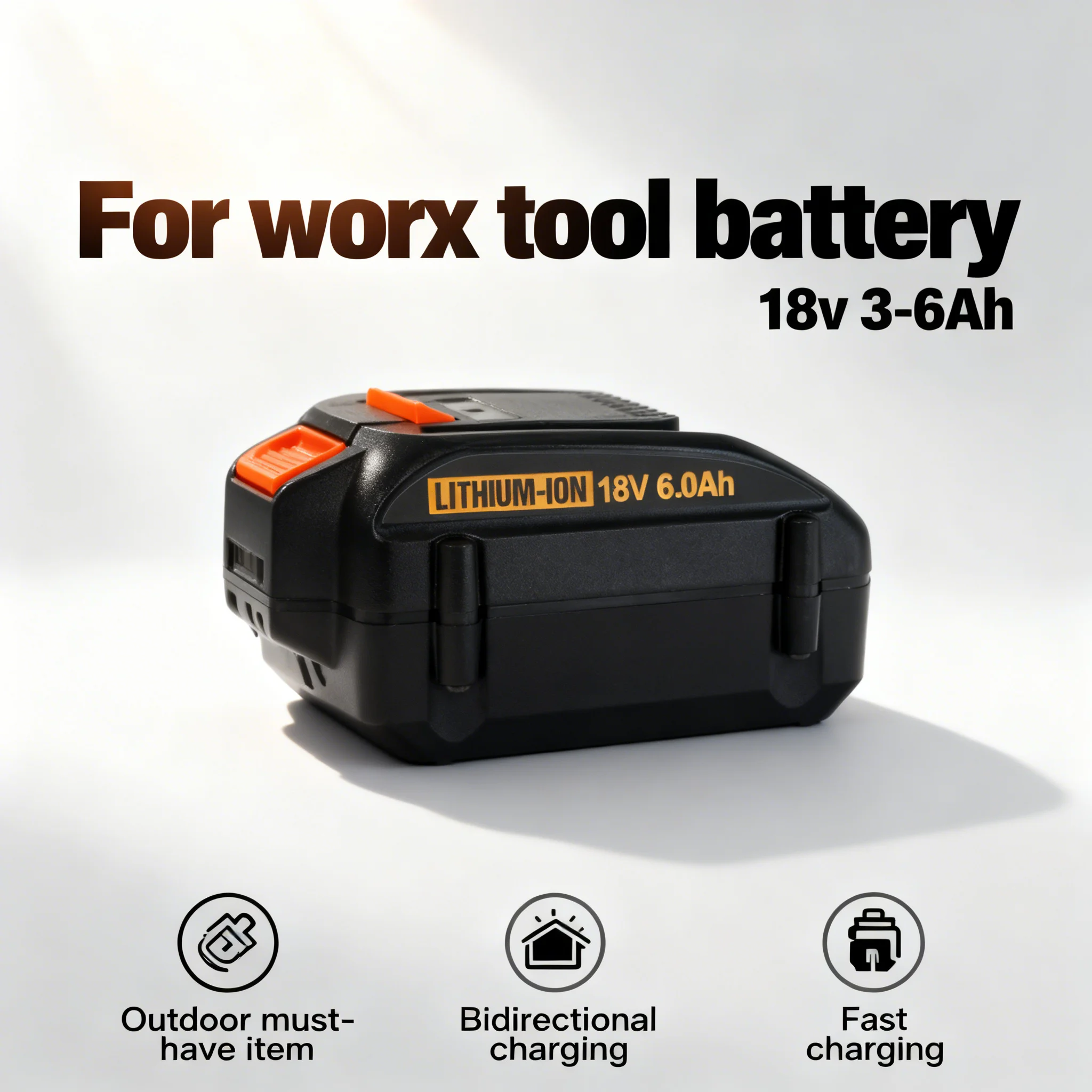 Литий-ионный аккумулятор для электроинструмента Worx, электроинструмент, 18 В, 3–6 Ач, WA3551, WA3553, WA3553.1, WA3570, WA3512 с подсветкой
Литий-ионный аккумулятор для электроинструмента Worx, электроинструмент, 18 В, 3–6 Ач, WA3551, WA3553, WA3553.1, WA3570, WA3512 с подсветкой