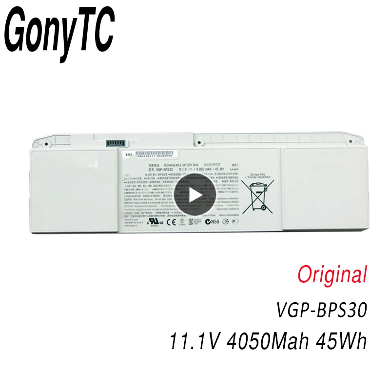 VGP-BPS30 BPS30 11.1V 45wh 4050mAh Laptop Battery For Sony SVT-11 SVT-13 T11 T13 SVT-1111M1E/S VT13117ECS VGPBPS30
VGP-BPS30 BPS30 11.1V 45wh 4050mAh Laptop Battery For Sony SVT-11 SVT-13 T11 T13 SVT-1111M1E/S VT13117ECS VGPBPS30