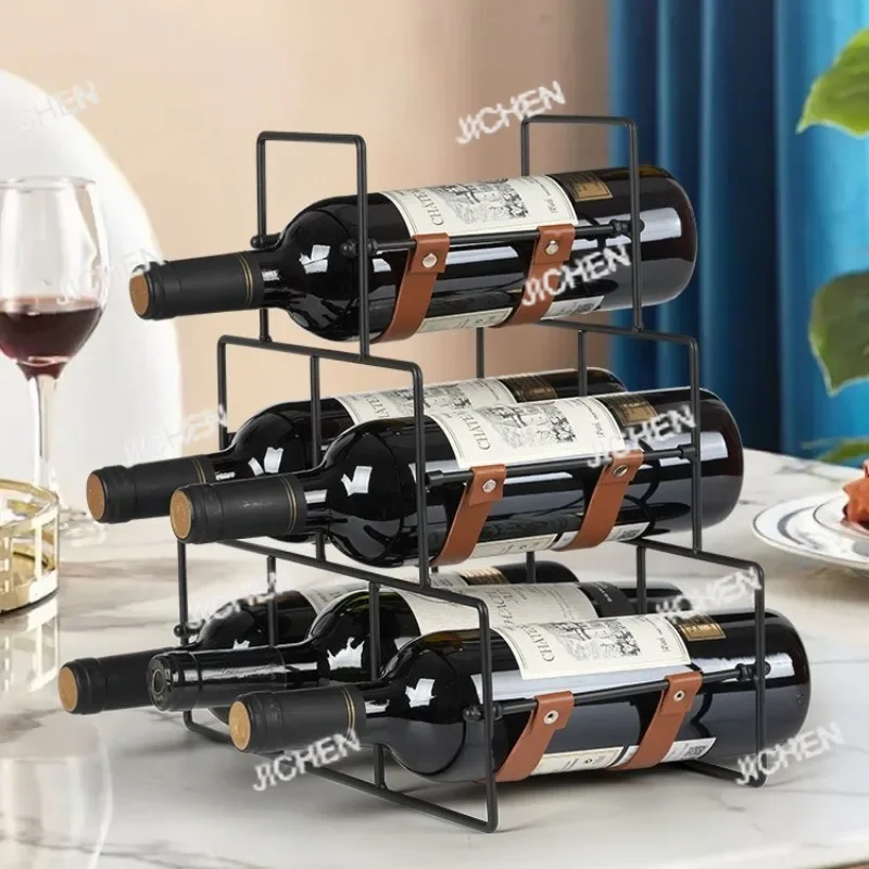 ZQ Современная винная стойка для гостиной, настольная стойка для хранения бутылок вина, кухонная подставка для бутылок, простые держатели для хранения барной стойки
ZQ Современная винная стойка для гостиной, настольная стойка для хранения бутылок вина, кухонная подставка для бутылок, простые держатели для хранения барной стойки