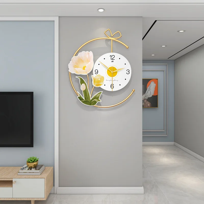 Iron Art Creative Living Room Decorative Silent Sweeping Wall Clock Flower High Density Dial Plate
Iron Art Creative Living Room Decorative Silent Sweeping Wall Clock Flower High Density Dial Plate