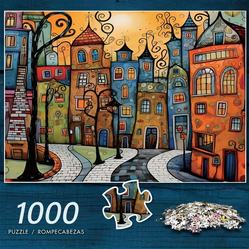1000 Pieces Jigsaw Puzzle for Adults Fairytale Town Environmentally Friendly Paper Christmas Gift Toy 19.7x27.6 inches
1000 Pieces Jigsaw Puzzle for Adults Fairytale Town Environmentally Friendly Paper Christmas Gift Toy 19.7x27.6 inches