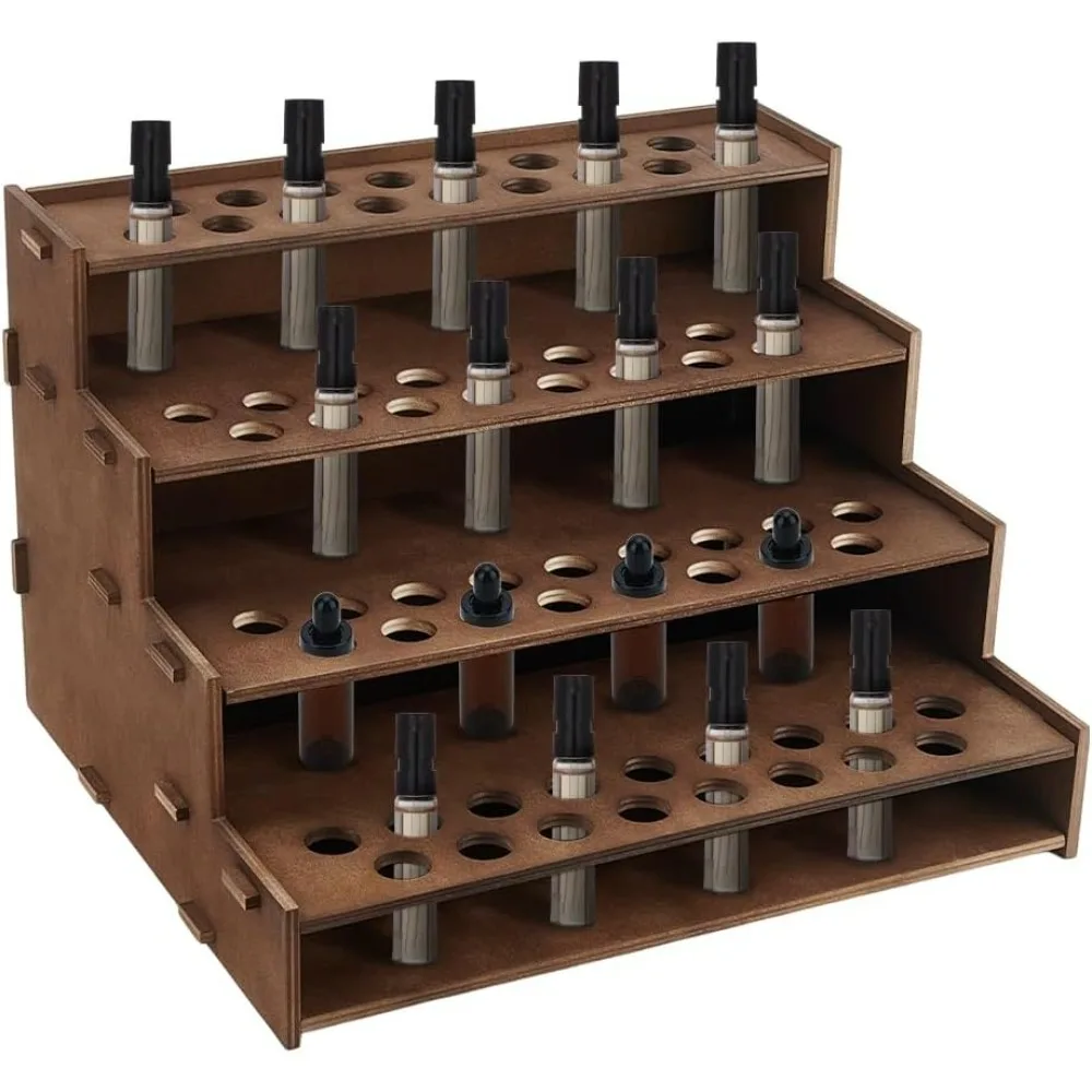 68 Holes Wooden Essential Oil Organizer Holder4-Tier Tabletop Essential Oil Display Stand Cosmetic Storage Organizer Vintage
68 Holes Wooden Essential Oil Organizer Holder4-Tier Tabletop Essential Oil Display Stand Cosmetic Storage Organizer Vintage