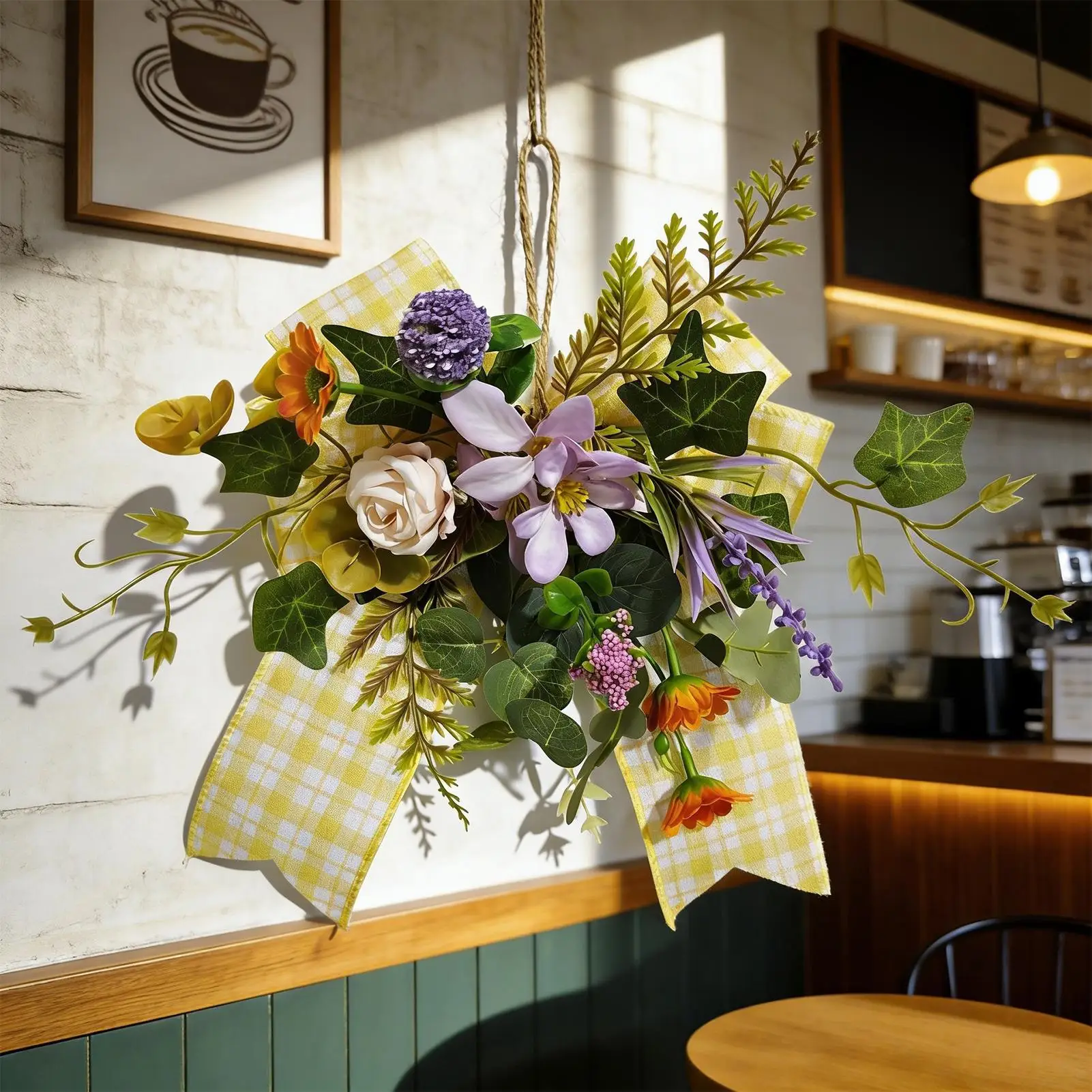 Flower Wreath Farmhouse Artificial Garland Spring Floral Wreath For Wall Window Gate Fireplace Indoor Outdoor Porch Patio Garden
Flower Wreath Farmhouse Artificial Garland Spring Floral Wreath For Wall Window Gate Fireplace Indoor Outdoor Porch Patio Garden