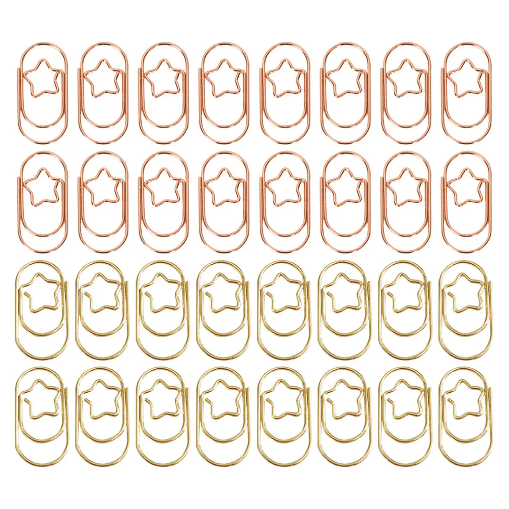 50 Pcs Pentagram Paper Clip Metal Paperclips for Sorting Organizing Papers Round
50 Pcs Pentagram Paper Clip Metal Paperclips for Sorting Organizing Papers Round