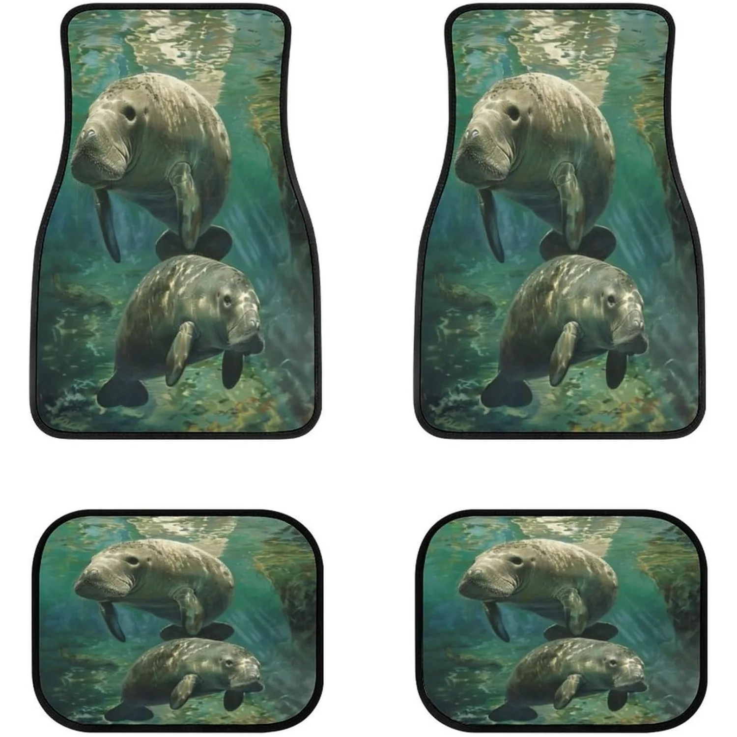 Manatee Mother and Baby Front & Rear Car Floor Mats for Cars Auto Floor Mats 4pcs Full Set Car Carpet Floor Mats Universal Fit f
Manatee Mother and Baby Front & Rear Car Floor Mats for Cars Auto Floor Mats 4pcs Full Set Car Carpet Floor Mats Universal Fit f