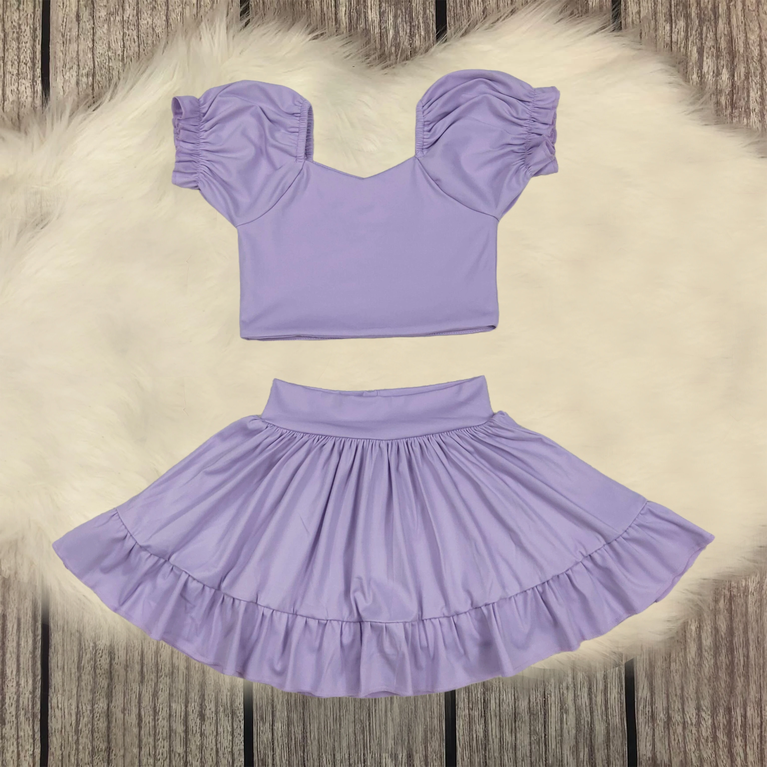 Wholesale Baby Girls Lavender Yoga Shirt Top Skirt Shorts Clothes Sets Infant Summer Toddler Kids Children Boutique Outfit
Wholesale Baby Girls Lavender Yoga Shirt Top Skirt Shorts Clothes Sets Infant Summer Toddler Kids Children Boutique Outfit