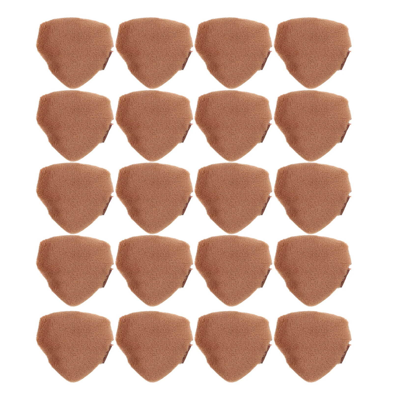 20Pcs Triangular Powder Puff Velour Soft Touch Face Body Blender Setting Loose Powder Beauty Tools Foundation Sponge