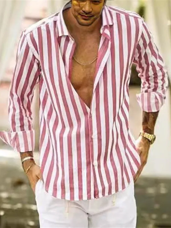 Loose Fit Men's Long Striped Shirt Comfortable Breathable Casual Shirt Classic Plaid Design Versatile Four Seasons Wear
Loose Fit Men's Long Striped Shirt Comfortable Breathable Casual Shirt Classic Plaid Design Versatile Four Seasons Wear