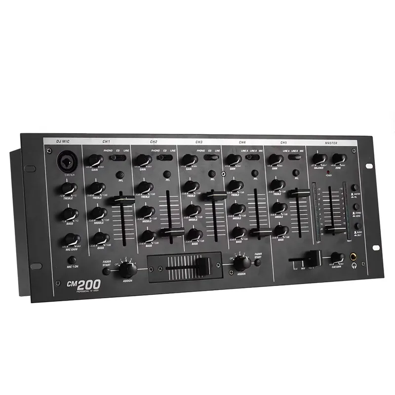 GAX-CM200 Professional DJ Mixer Audio Sound Mixing Console Stage Performance Console USB
GAX-CM200 Professional DJ Mixer Audio Sound Mixing Console Stage Performance Console USB