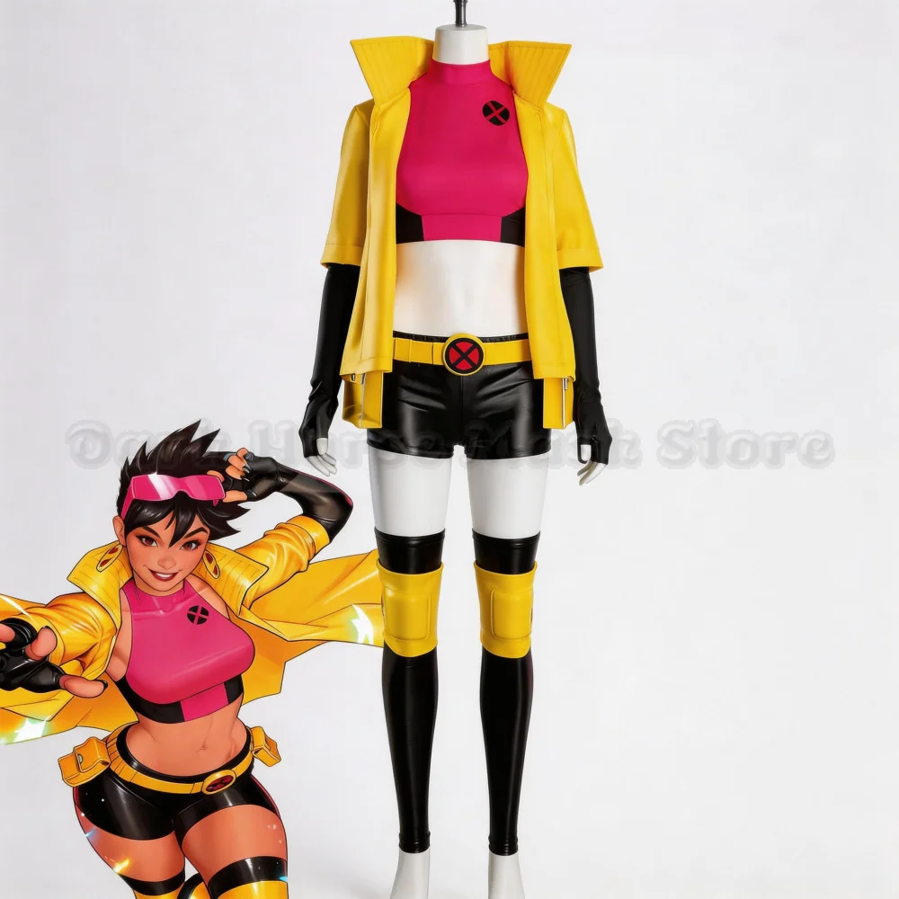 Jubilee Cosplay Costumes X-Men 97 Jubilation Lee Yellow Coat Outfit Anime Comic-Con Halloween Costume for Women Role Play Suit
Jubilee Cosplay Costumes X-Men 97 Jubilation Lee Yellow Coat Outfit Anime Comic-Con Halloween Costume for Women Role Play Suit
