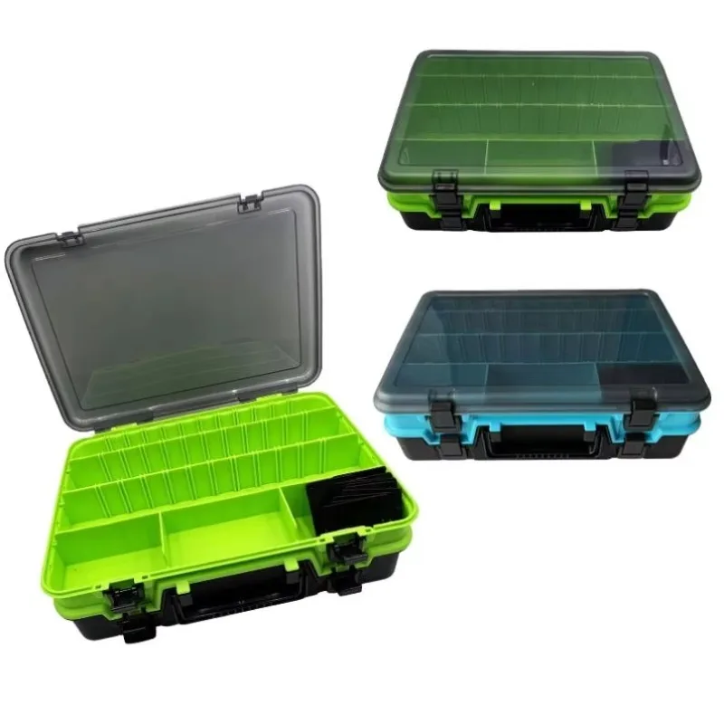 Fish Storage Box Double-layer Large Fishing Gear Box with Adjustable Partition Portable Handheld Fishing Tackle Box
Fish Storage Box Double-layer Large Fishing Gear Box with Adjustable Partition Portable Handheld Fishing Tackle Box
