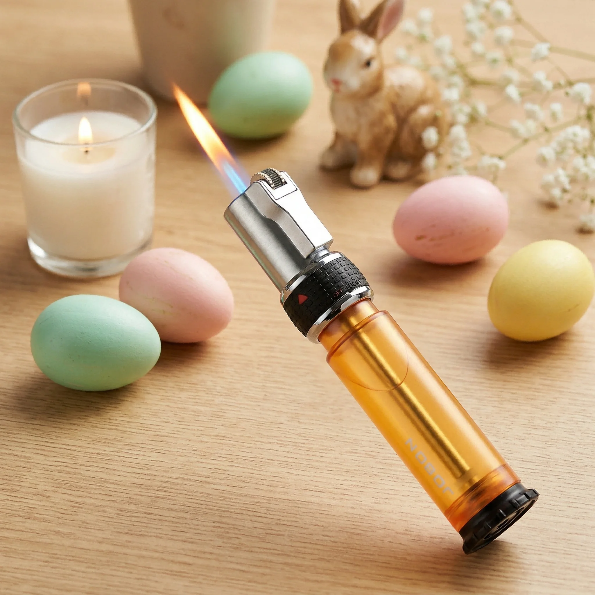 Kitchen Torch Lighter, Windproof Jet Flame Lighter for Baking, Dessert Caramelizing & Candle Ignition, Holiday Cooking Accessory
Kitchen Torch Lighter, Windproof Jet Flame Lighter for Baking, Dessert Caramelizing & Candle Ignition, Holiday Cooking Accessory