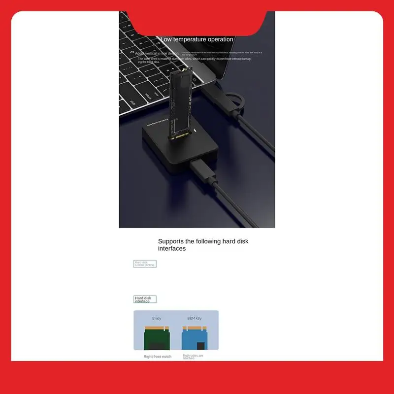 Hard Drive Base NVME/SATA Dual Protocol 10G Online Reading Writing Speed SSD External Type-C Portable Hard Drive Base
Hard Drive Base NVME/SATA Dual Protocol 10G Online Reading Writing Speed SSD External Type-C Portable Hard Drive Base