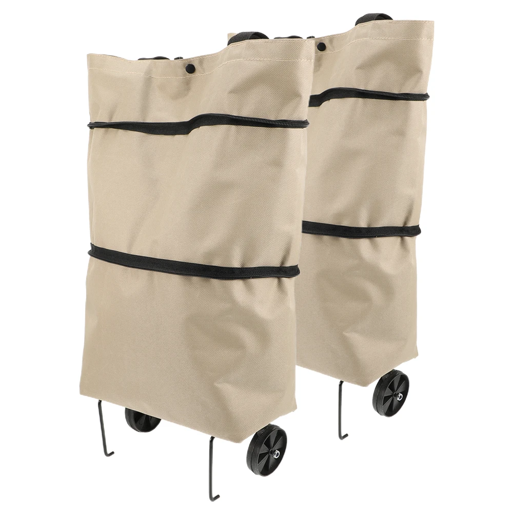 2Pcs Shopping Wheel Bag Collapsible Trolley Grocery Large Capacity Foldable Reusable Storage Laundry Cloth Pouch
2Pcs Shopping Wheel Bag Collapsible Trolley Grocery Large Capacity Foldable Reusable Storage Laundry Cloth Pouch