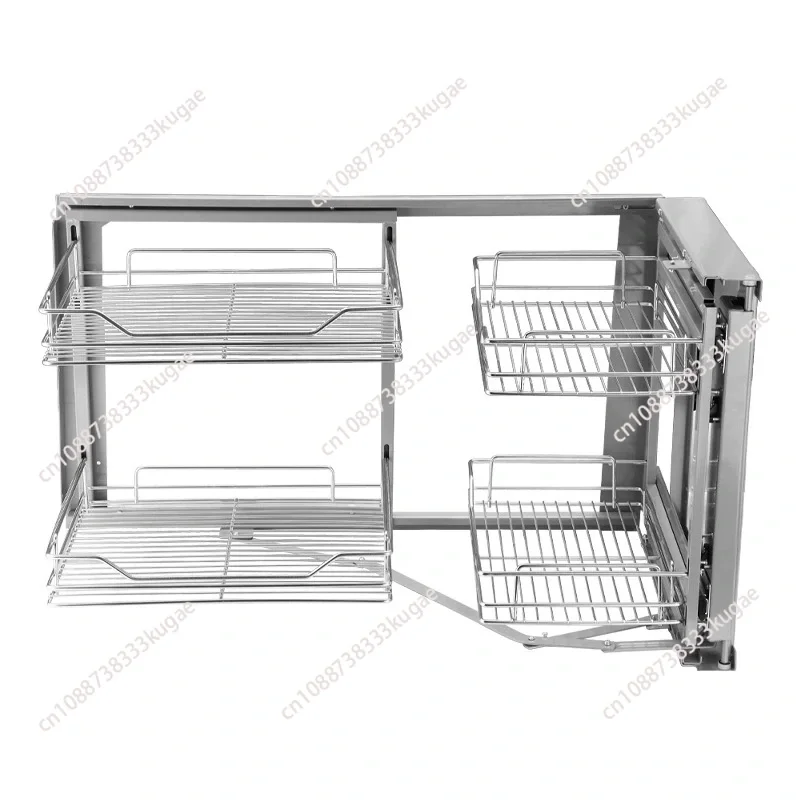Corner Pull Basket Stainless Steel Kitchen Cabinet Pull Blue Shelf Cabinet Corner Left and Right Open Door Small Monster
Corner Pull Basket Stainless Steel Kitchen Cabinet Pull Blue Shelf Cabinet Corner Left and Right Open Door Small Monster