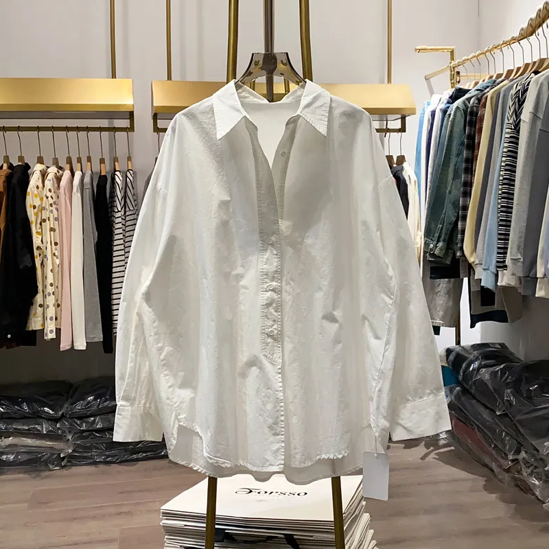 SuperAen Spring 2026 New Korean Style Loose Simple Long-sleeved Casual Shirts Simple Single Breasted Lapel Collar White Shirts
SuperAen Spring 2026 New Korean Style Loose Simple Long-sleeved Casual Shirts Simple Single Breasted Lapel Collar White Shirts