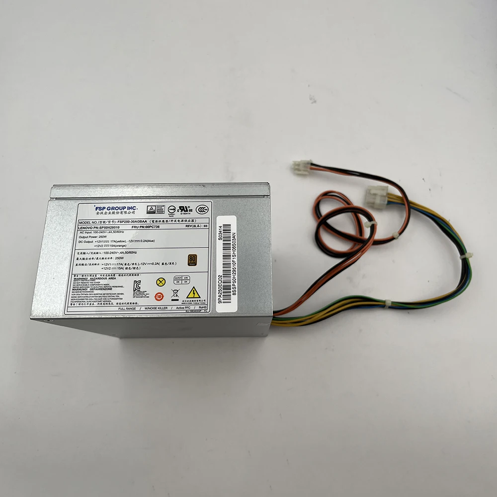 For Lenovo Desktop or Workstation Power Supply FSP250-30AGBAA PCE026 HK350-12PP MAX 250W
For Lenovo Desktop or Workstation Power Supply FSP250-30AGBAA PCE026 HK350-12PP MAX 250W