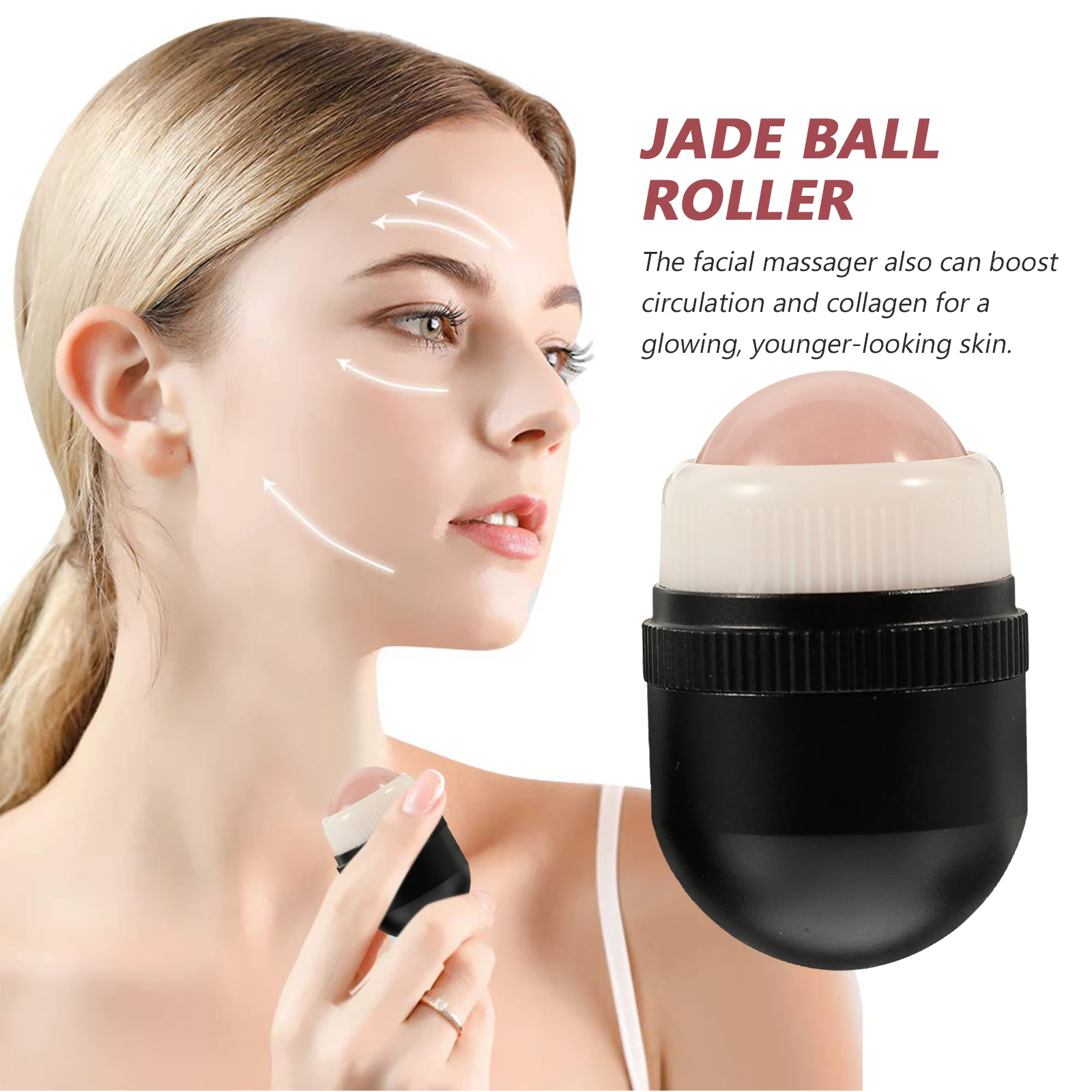 Compact Jade Ball Roller Facial Massager Aluminum Shell Face Neck Eye Tool Skincare Set Beauty Supplies SalonMassage Cooling
Compact Jade Ball Roller Facial Massager Aluminum Shell Face Neck Eye Tool Skincare Set Beauty Supplies SalonMassage Cooling