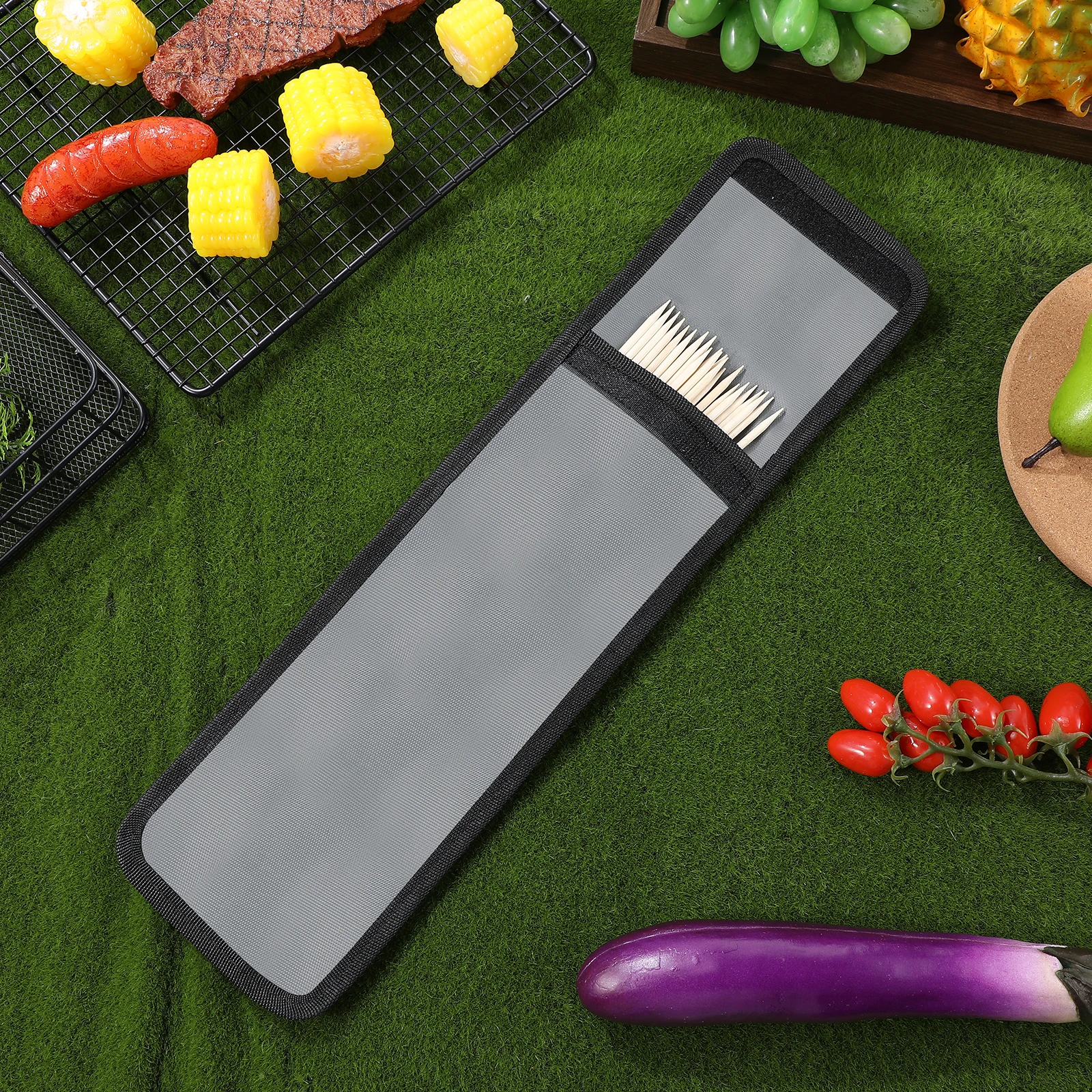 Oxford Cloth BBQ Skewer Storage Bag Compact Waterproof Portable Lightweight Camping Hiking Kitchen Use
Oxford Cloth BBQ Skewer Storage Bag Compact Waterproof Portable Lightweight Camping Hiking Kitchen Use
