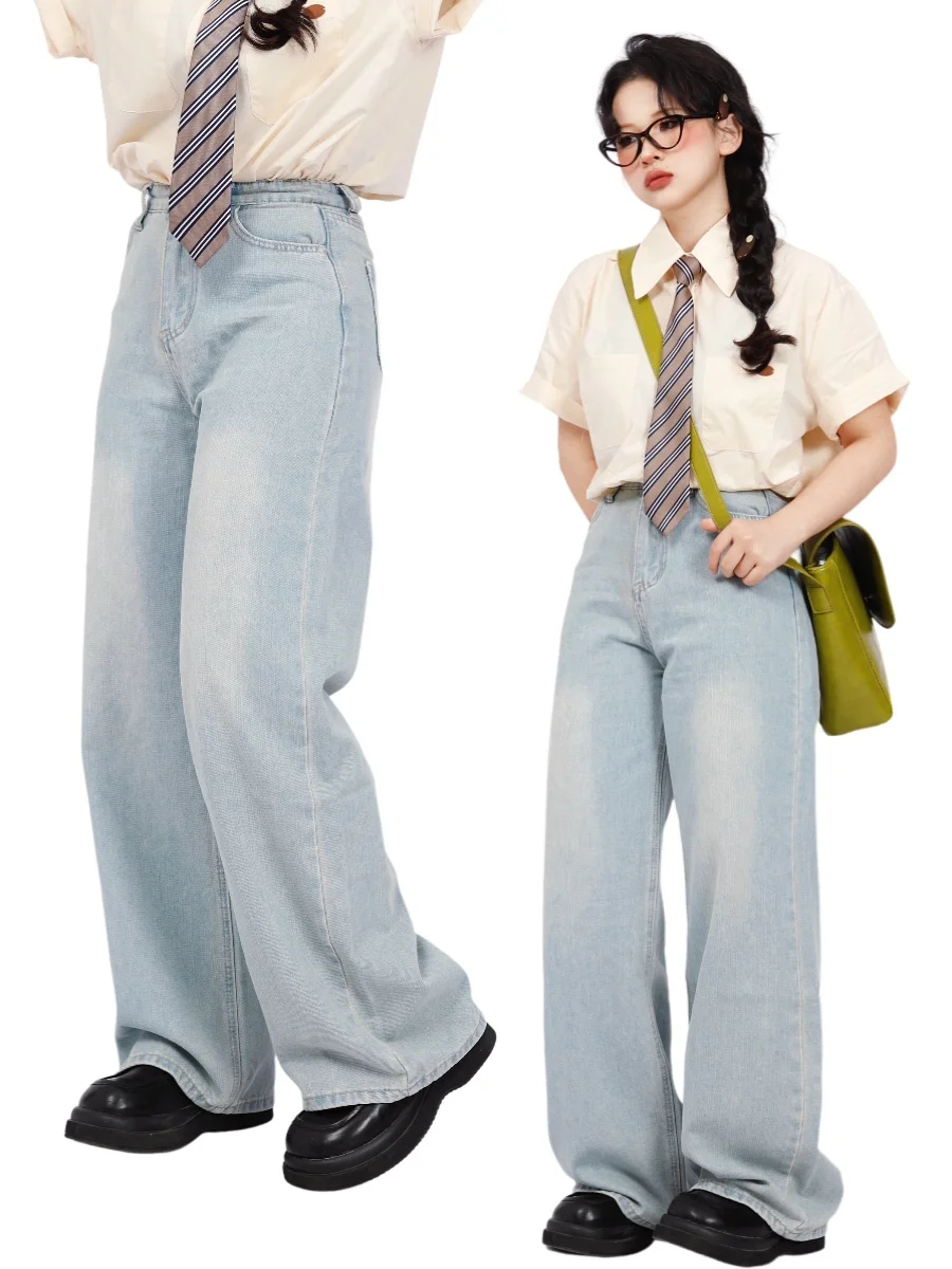 Светло-голубые винтажные повседневные джинсы с тонкой вешалкой, простые длинные брюки для похудения, женские джинсы с высокой талией Cleanfit на талии и подставкой
Светло-голубые винтажные повседневные джинсы с тонкой вешалкой, простые длинные брюки для похудения, женские джинсы с высокой талией Cleanfit на талии и подставкой