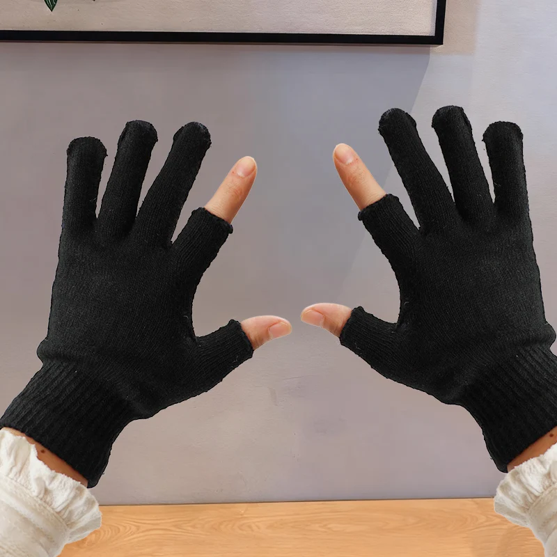 Autumn and Winter Woolen Gloves for Men and Women, Fingerless, Thickened, Touch Screen, Warm, Student Writing Gloves
Autumn and Winter Woolen Gloves for Men and Women, Fingerless, Thickened, Touch Screen, Warm, Student Writing Gloves