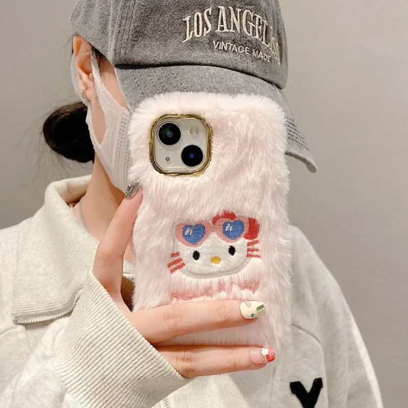 Cute Cartoon Sanrio Hello Kitty Plush Phone Case For iPhone16 15 14 11 12 13 Pro Max Anime Creative Anti-Drop Phone Cover Case
Cute Cartoon Sanrio Hello Kitty Plush Phone Case For iPhone16 15 14 11 12 13 Pro Max Anime Creative Anti-Drop Phone Cover Case