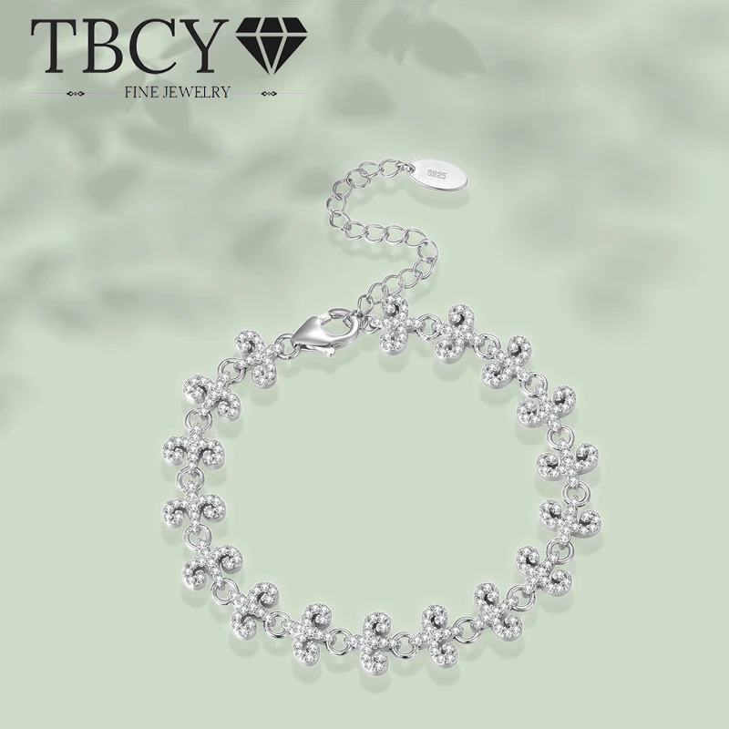 TBCYD Full Moissanite Tennis Bracelet For Women Sterling Silver 925 Anchor Adjustable Bracelet Hip-hop Chain Party Jewelry
TBCYD Full Moissanite Tennis Bracelet For Women Sterling Silver 925 Anchor Adjustable Bracelet Hip-hop Chain Party Jewelry