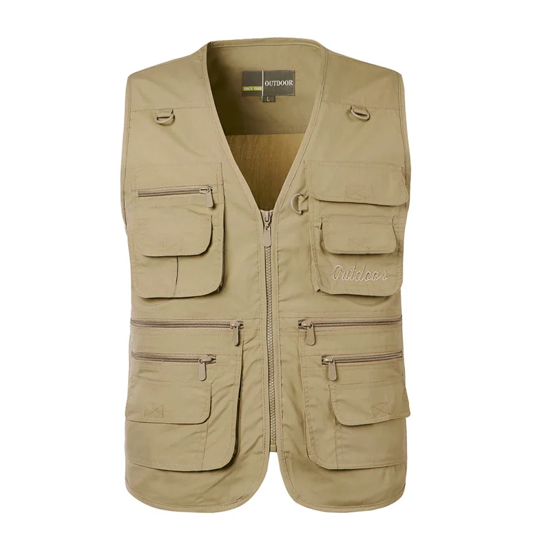 2024 Men's Multi-Pocket Four Seasons Cotton Vest Breathable Thin Photography Fishing Vest
2024 Men's Multi-Pocket Four Seasons Cotton Vest Breathable Thin Photography Fishing Vest