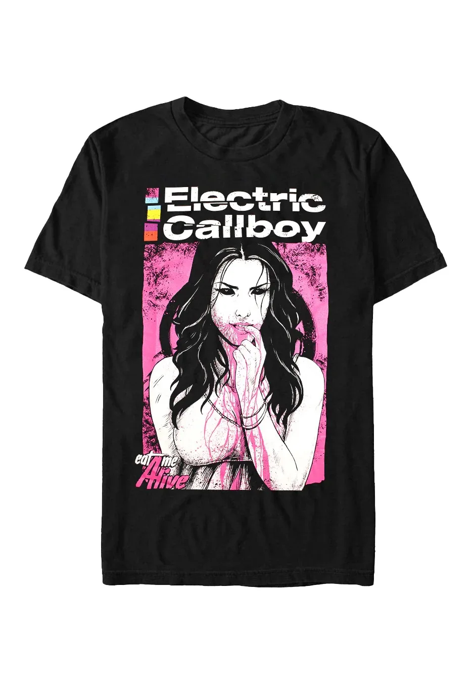 Electric Callboy Eat Me Alive Peripheral, Pattern Printing Summer Luxury Brand Cotton Men's and Women's T-Shirts Short Sleeves
Electric Callboy Eat Me Alive Peripheral, Pattern Printing Summer Luxury Brand Cotton Men's and Women's T-Shirts Short Sleeves