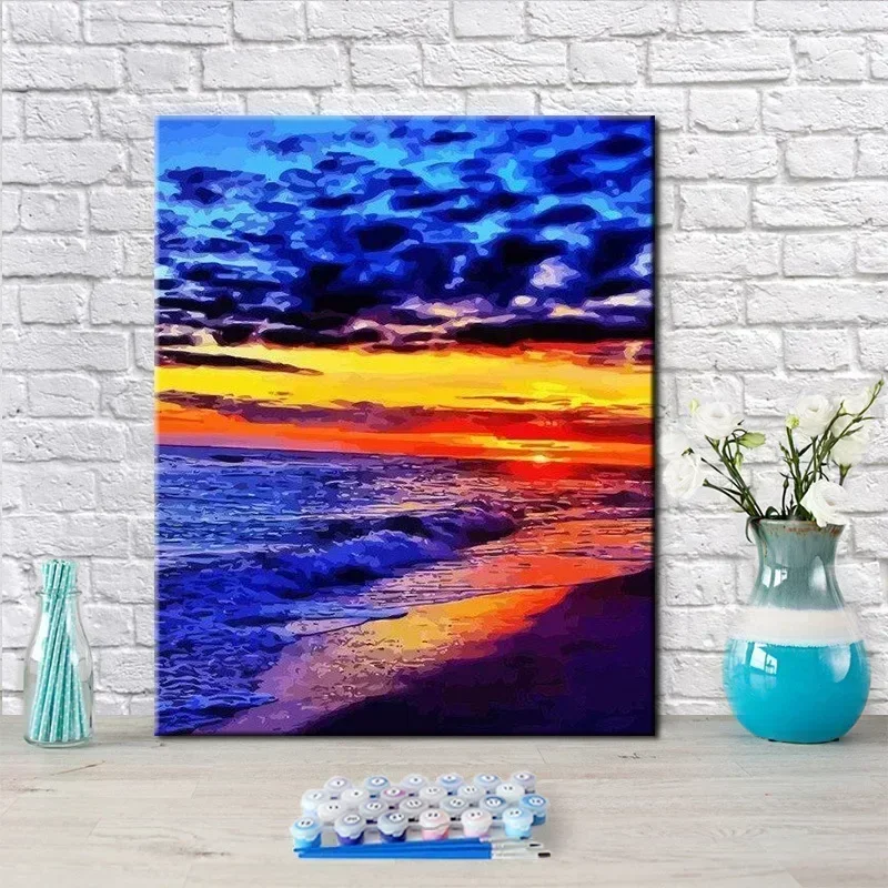 22376-Tulip diy digital oil painting oil acrylic flower explosion hand-filled landscape painting
22376-Tulip diy digital oil painting oil acrylic flower explosion hand-filled landscape painting