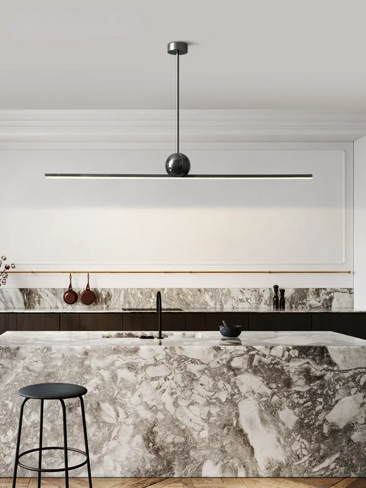 New Italian minimalist restaurant main lamp Nordic word long chandelier light luxury high-end marble table bar table lamp
New Italian minimalist restaurant main lamp Nordic word long chandelier light luxury high-end marble table bar table lamp