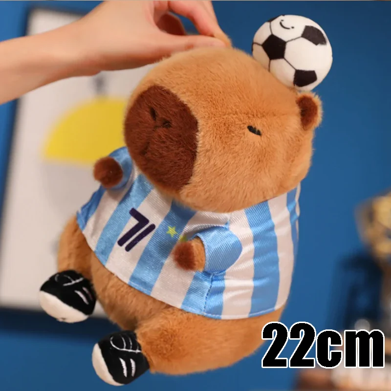 Cute Capybara Plush in Soccer Outfit Stuffed Animal Toy for School Sports Day Prizes Adorable Reward for Kids' Competitions
Cute Capybara Plush in Soccer Outfit Stuffed Animal Toy for School Sports Day Prizes Adorable Reward for Kids' Competitions
