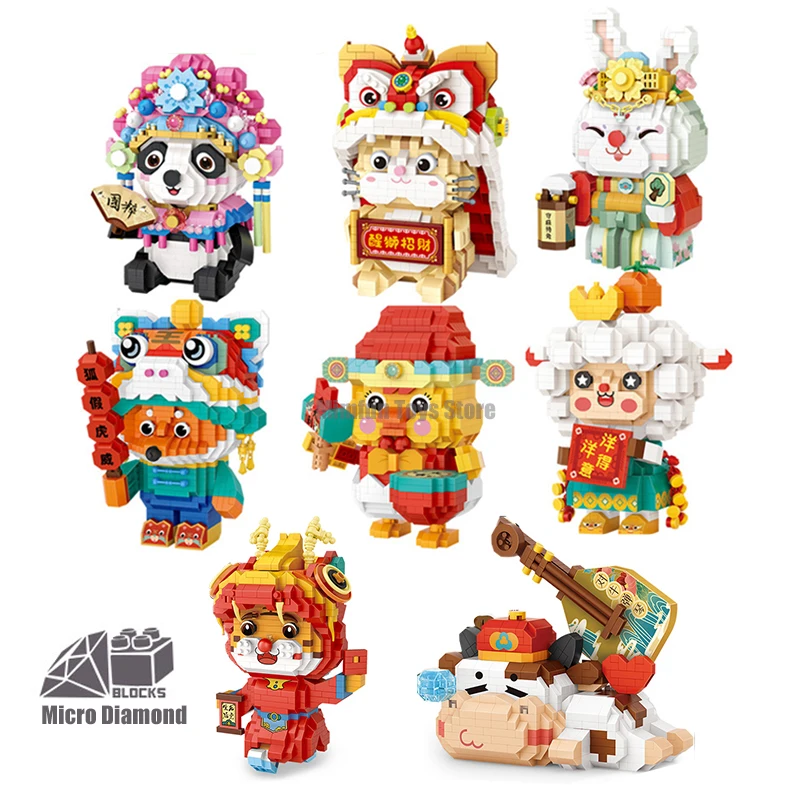 LOZ Mini Building Blocks Creative Chinese Style Lucky Fortune Blessing Cartoon Animal Model Bricks Kit Puzzle Toys for Adult Kid
LOZ Mini Building Blocks Creative Chinese Style Lucky Fortune Blessing Cartoon Animal Model Bricks Kit Puzzle Toys for Adult Kid
