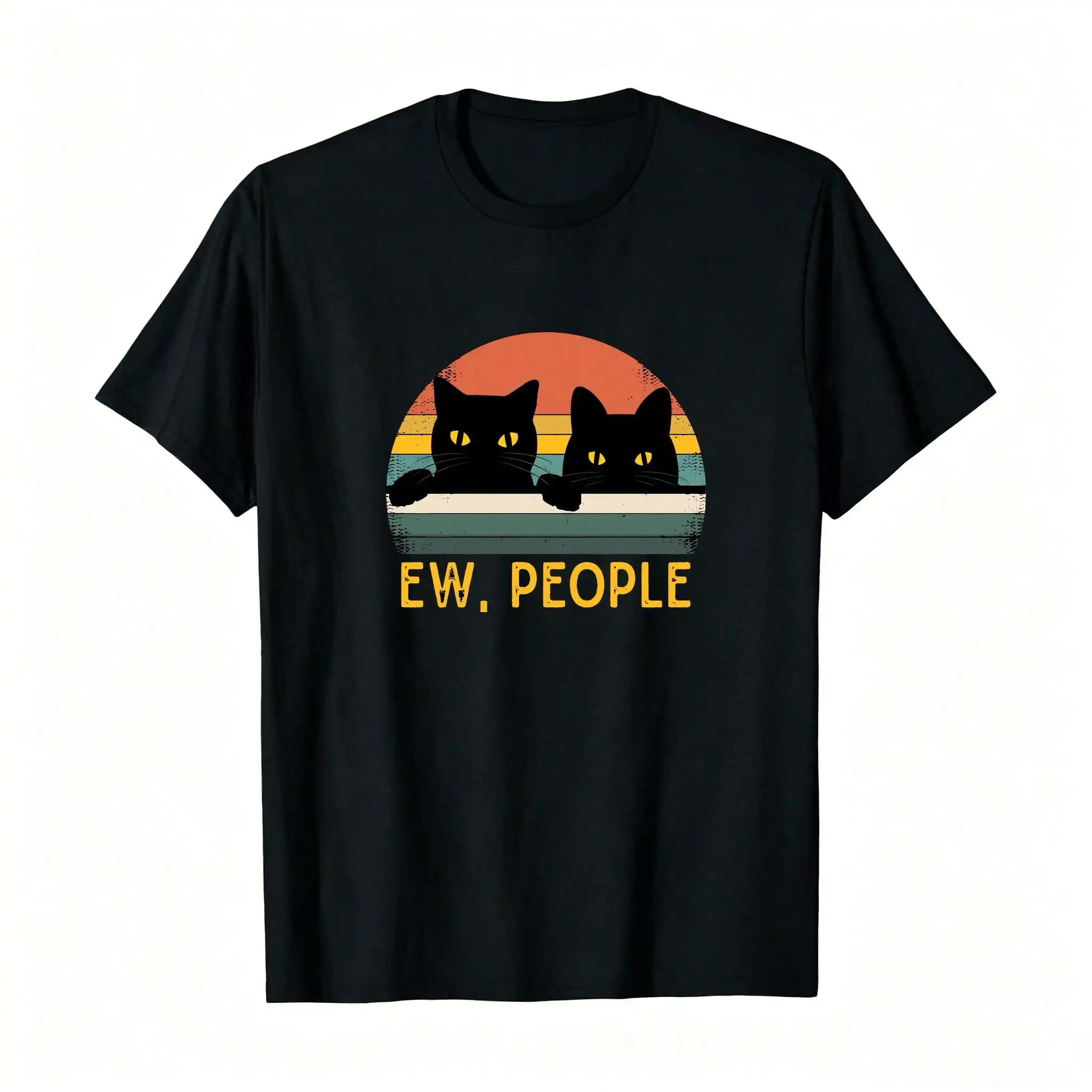 Ew, People Cat Vintage Retro – Funny Cat Pullover Plus Size Women's Animal Print , Heavyweight Blend Pullover, Chic Casual Style For Cool Weather_,Breathable And Comfortable Short-Sleeved Round-Neck Top, Suitable For All Seasons, Everyday Wear For Women
Ew, People Cat Vintage Retro – Funny Cat Pullover Plus Size Women's Animal Print , Heavyweight Blend Pullover, Chic Casual Style For Cool Weather_,Breathable And Comfortable Short-Sleeved Round-Neck Top, Suitable For All Seasons, Everyday Wear For Women