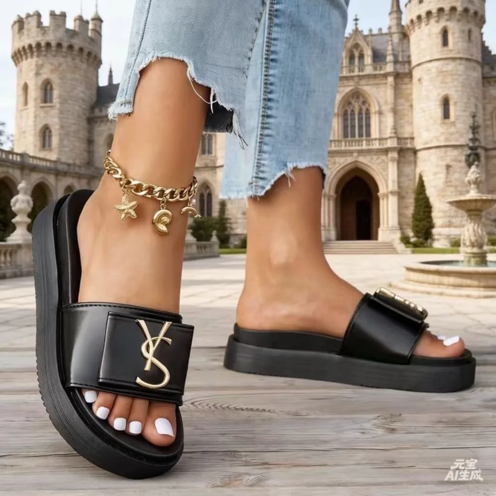 Slippers Luxury Shoes Women Platform Design Slides Fashion Letters Ladies Shoes Casual Slipper Outside Non-slip Slippers Sandals
Slippers Luxury Shoes Women Platform Design Slides Fashion Letters Ladies Shoes Casual Slipper Outside Non-slip Slippers Sandals