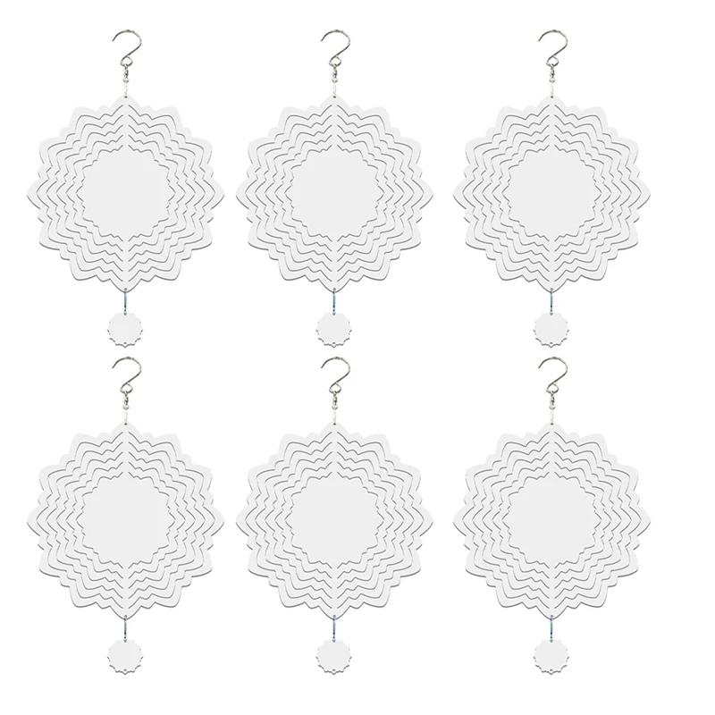 AB34-6Pcs Sublimation Wind Spinner Blanks 3D Wind Spinners Hanging Wind Spinners For Outdoor Garden Decoration Q-8 Inch
AB34-6Pcs Sublimation Wind Spinner Blanks 3D Wind Spinners Hanging Wind Spinners For Outdoor Garden Decoration Q-8 Inch