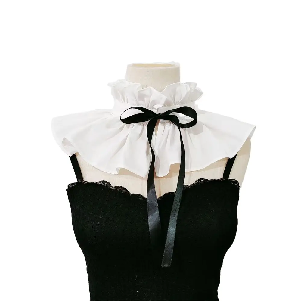 Victorian Ruffle Women Fake Collar Adjust Size Lace-Up False Collar Detachable Collar for Lady Girl
Victorian Ruffle Women Fake Collar Adjust Size Lace-Up False Collar Detachable Collar for Lady Girl