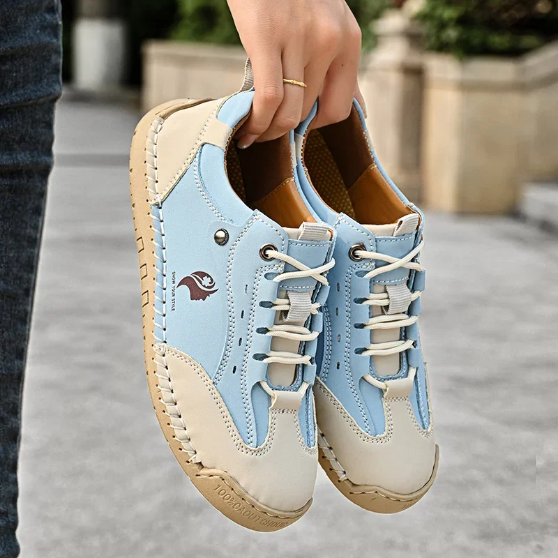 Women's Handmade Leather Casual Shoes Fashion Women Flat Shoes Outdoor Non-slip Women's Shoes British Style Retro Sneakers
Women's Handmade Leather Casual Shoes Fashion Women Flat Shoes Outdoor Non-slip Women's Shoes British Style Retro Sneakers