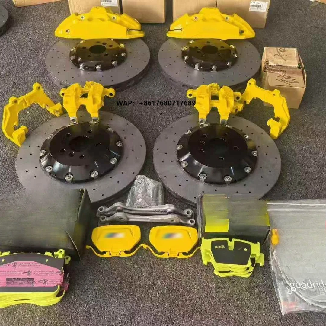 Aftermarket 6 pistons front 1 piston Rear Forged aluminum alloy Caliper set 420mm Front 398mm Rear Carbon ceramic disc for
Aftermarket 6 pistons front 1 piston Rear Forged aluminum alloy Caliper set 420mm Front 398mm Rear Carbon ceramic disc for